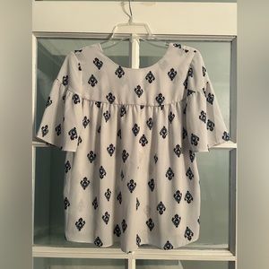 White blouse from Loft
